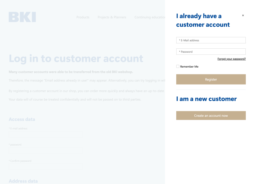Customer Account