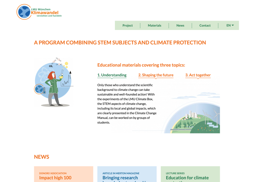 Homepage Climate Change School