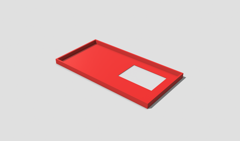 Schablone 3D Rendering